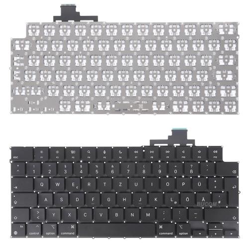 Πληκτολόγιο For Macbook Air 13 " M2 2022 2023 A2681 A2941 Large Enter Black