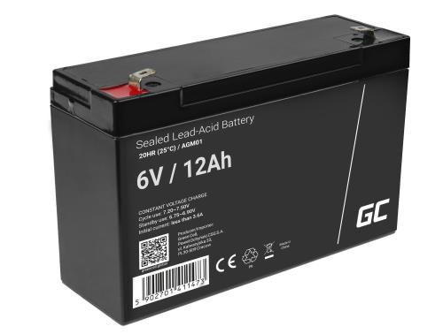 Green Cell AGM Battery 6V 12Ah