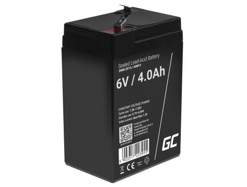 Green Cell AGM Battery 6V 4Ah