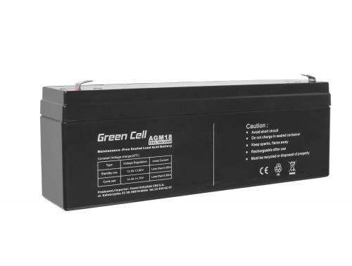 Green Cell AGM Battery 12V 2.3Ah