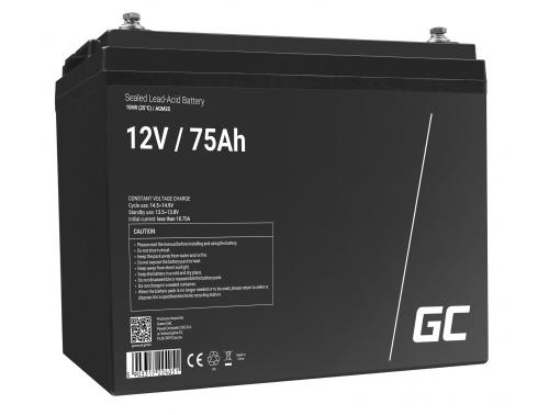 Green Cell AGM Battery 12V 75Ah