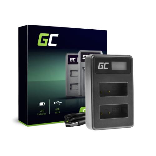 Dual Green Cell Charger LC-E17 for Canon LP-E17, EOS 77D 200D 770D 760D M3 M5 M6 Rebel T6i Rebel T6s