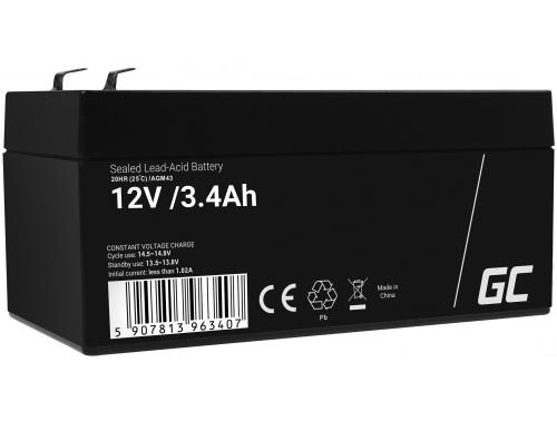 Green Cell AGM Battery 12V 3.4Ah