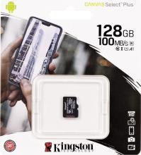 Kingston Canvas Select Plus microSDXC 128GB Class 10 U1 V10 A1 UHS-I 
